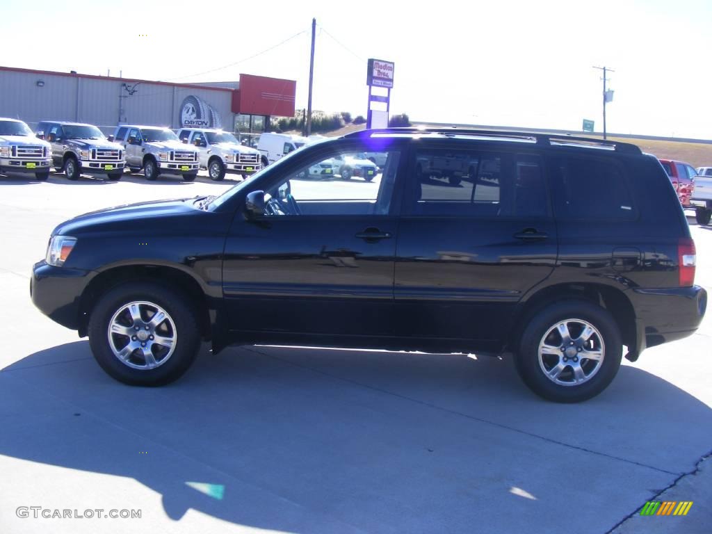 2005 Highlander V6 - Black / Gray photo #6