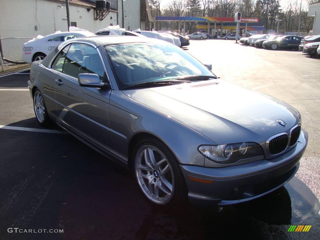 2004 3 Series 330i Convertible - Silver Grey Metallic / Grey photo #4