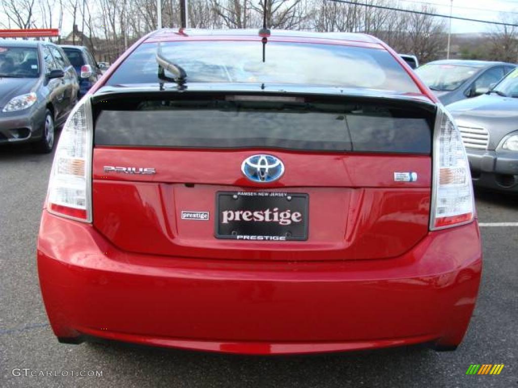 2010 Prius Hybrid IV - Barcelona Red Metallic / Bisque photo #5