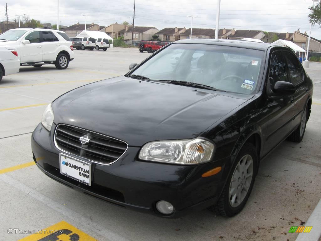 2000 Maxima GLE - Super Black / Black photo #1