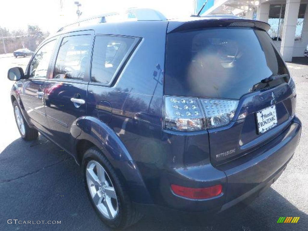 2007 Outlander XLS 4WD - Deep Blue Metallic / Beige photo #6