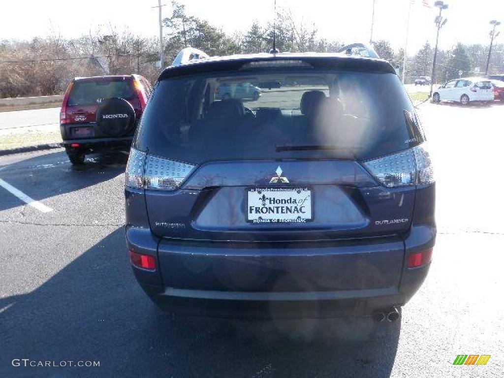 2007 Outlander XLS 4WD - Deep Blue Metallic / Beige photo #7