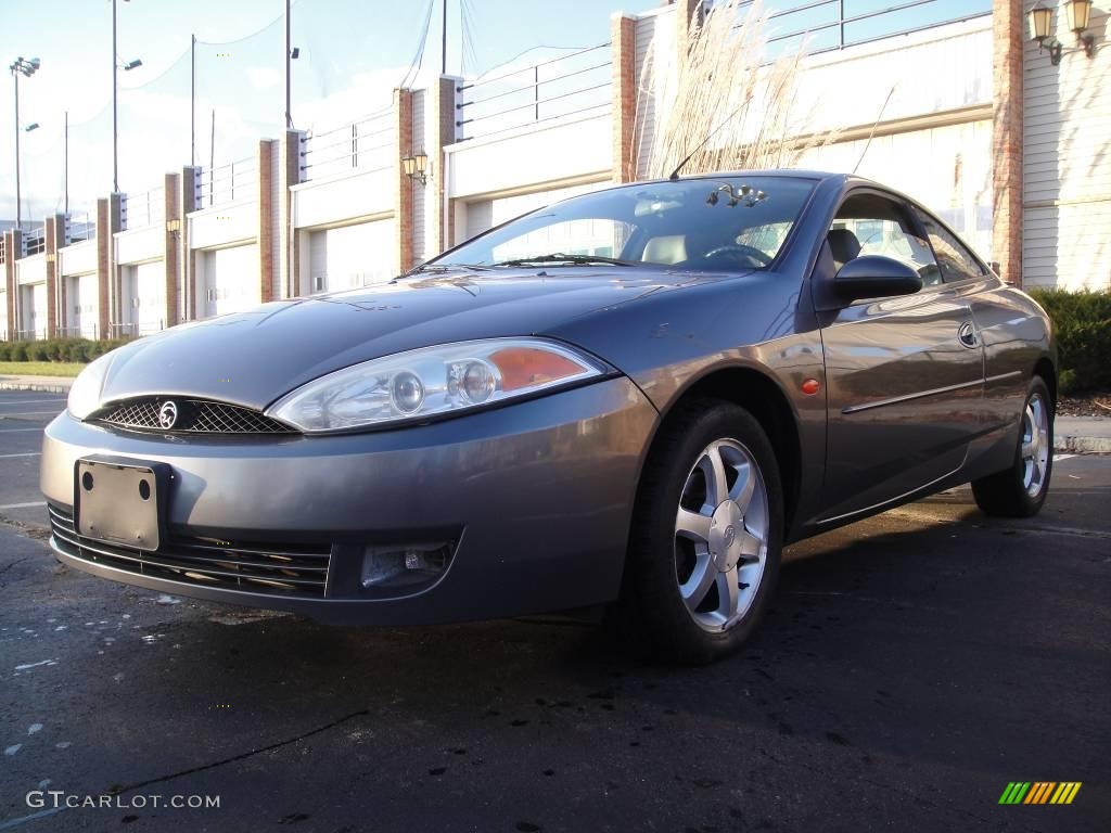 2002 Cougar V6 Coupe - Dark Shadow Grey Metallic / Dark Graphite photo #1