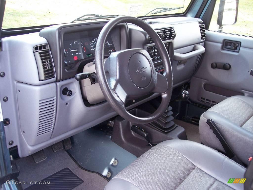 1998 Wrangler SE 4x4 - Gun Metal Pearl / Gray photo #24