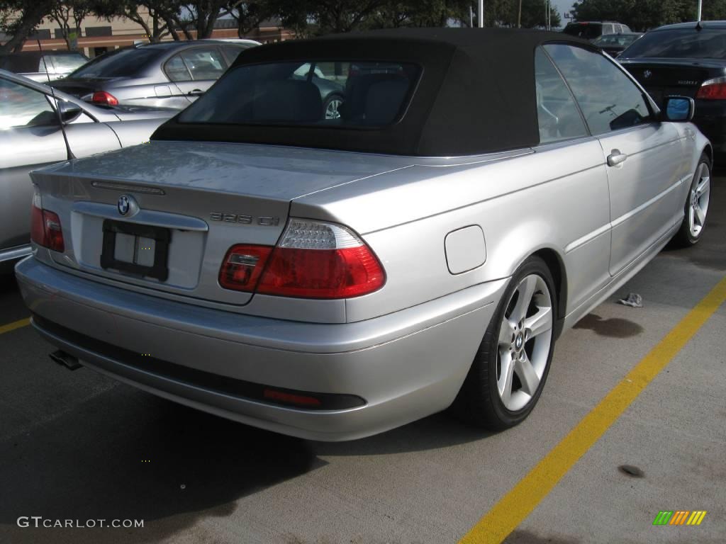2004 3 Series 325i Convertible - Titanium Silver Metallic / Grey photo #3