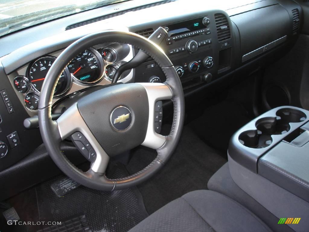 2008 Silverado 1500 LT Regular Cab 4x4 - Black / Ebony photo #10