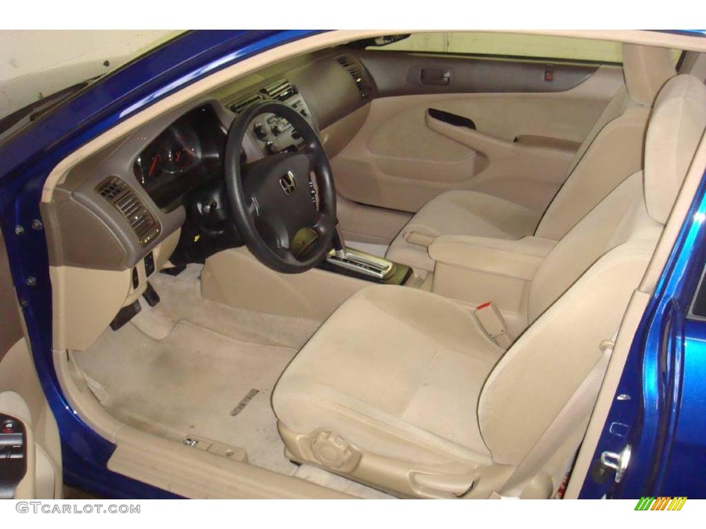 2005 Civic LX Coupe - Fiji Blue Pearl / Ivory photo #9