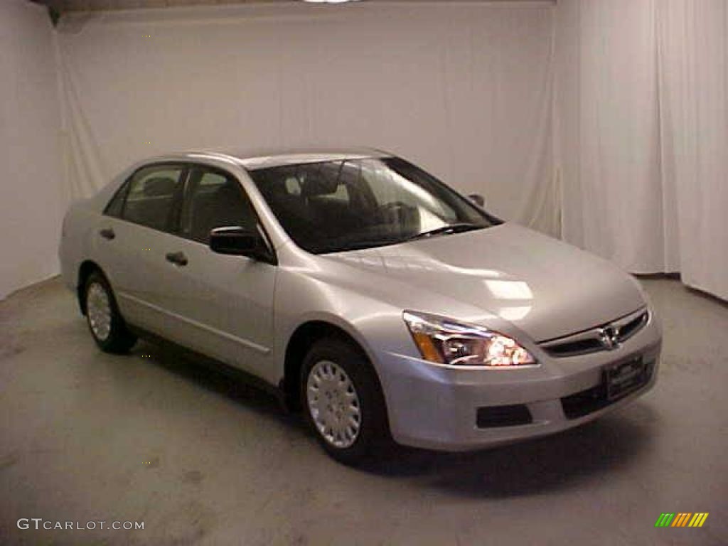 2007 Accord Value Package Sedan - Alabaster Silver Metallic / Black photo #1