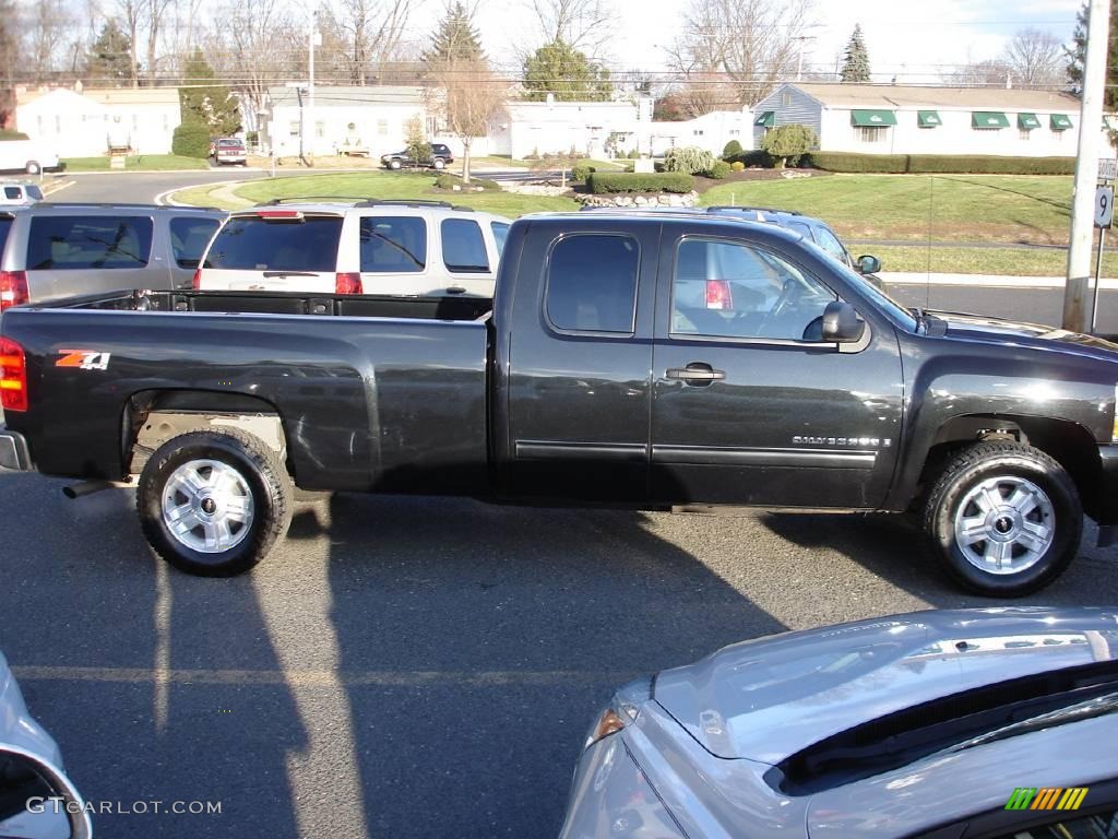 2009 Silverado 1500 LT Extended Cab 4x4 - Black Granite Metallic / Ebony photo #5