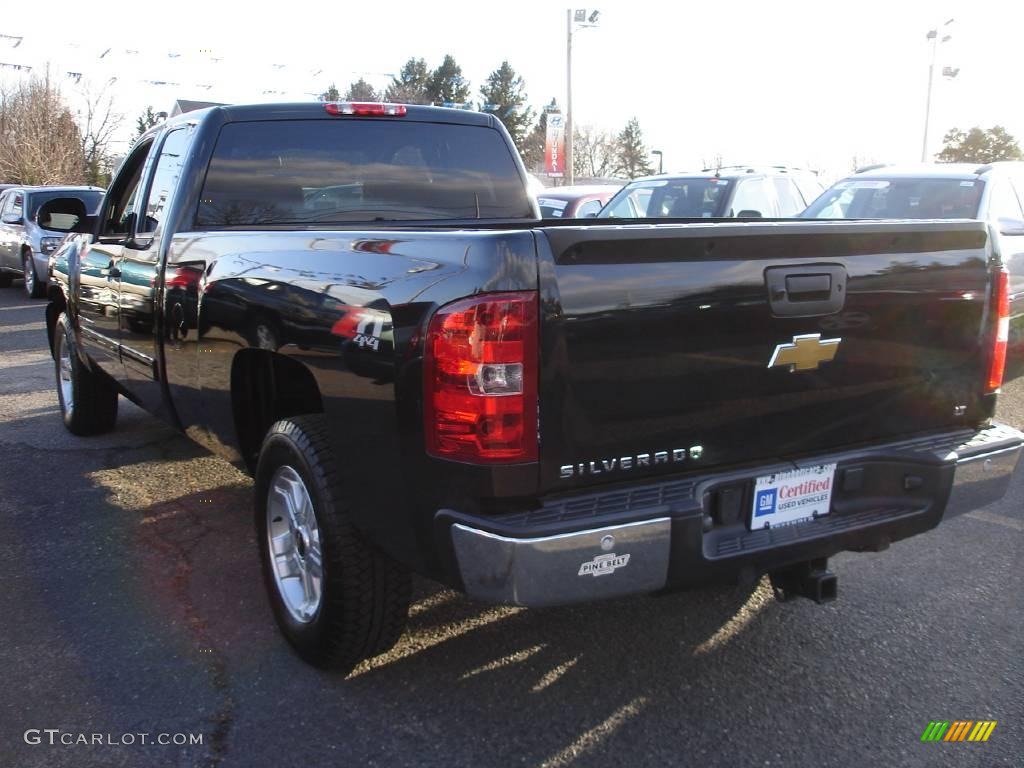 2009 Silverado 1500 LT Extended Cab 4x4 - Black Granite Metallic / Ebony photo #6