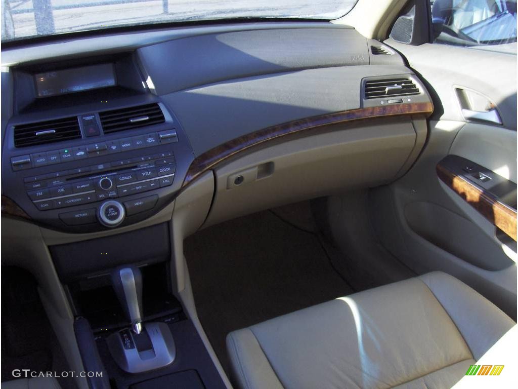 2009 Accord EX-L V6 Sedan - White Diamond Pearl / Ivory photo #10