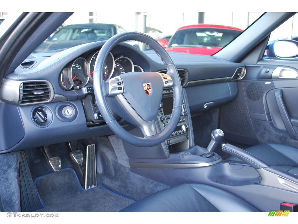 Sea Blue Interior 2006 Porsche 911 Carrera Cabriolet Photo #24164062