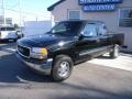 2002 Onyx Black GMC Sierra 1500 SLE Extended Cab 4x4  photo #2