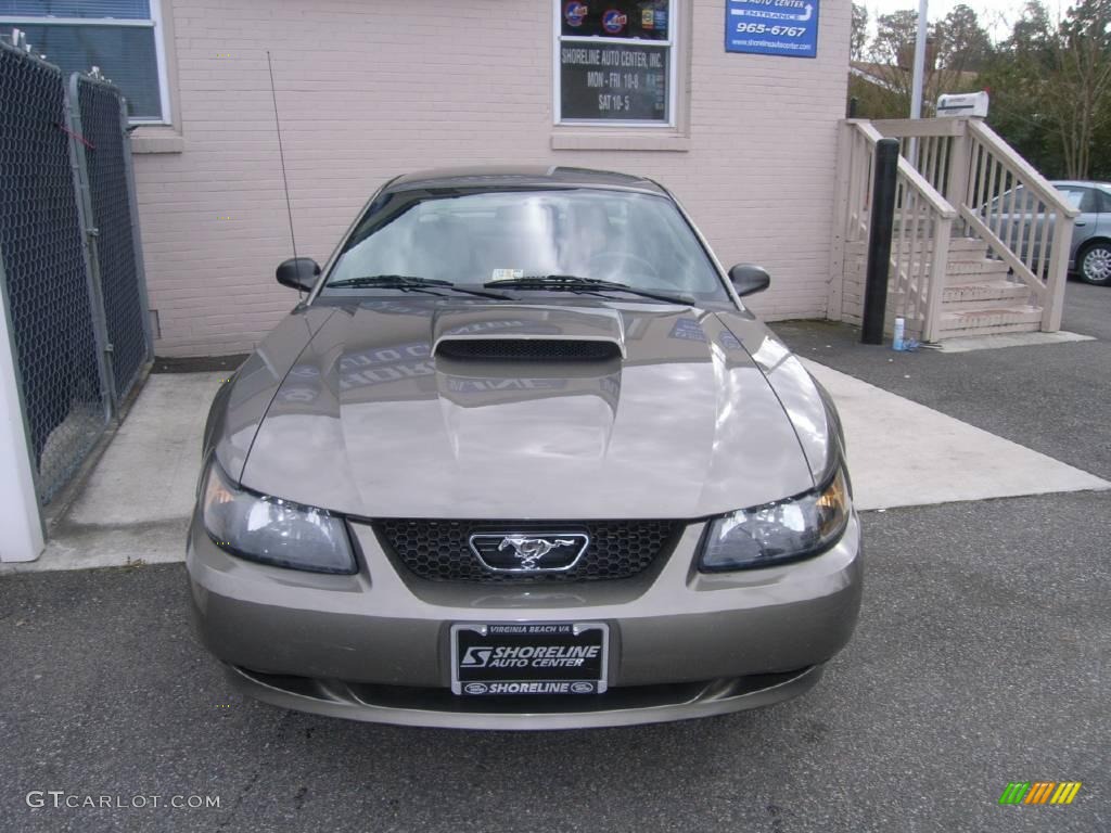 2002 Mustang GT Coupe - Mineral Grey Metallic / Dark Charcoal photo #1