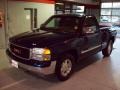 2002 Indigo Blue Metallic GMC Sierra 1500 SLE Regular Cab  photo #3