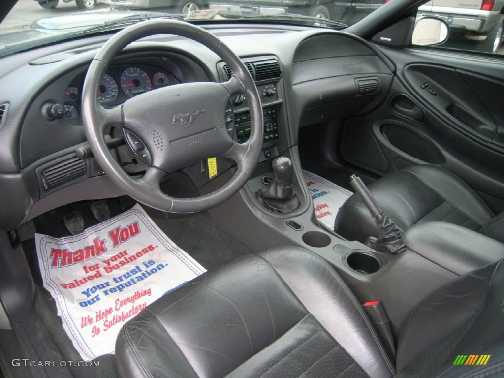 2002 Mustang GT Coupe - Mineral Grey Metallic / Dark Charcoal photo #13