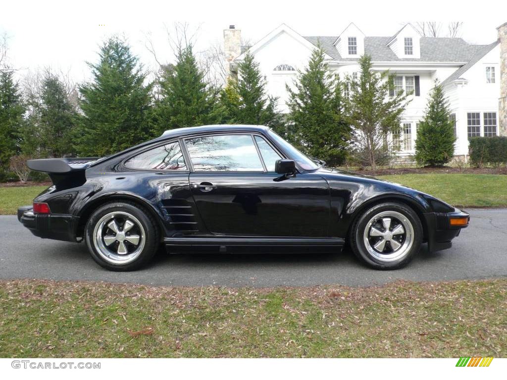 Black 1987 Porsche 911 Slant Nose Turbo Coupe Exterior Photo #24169166
