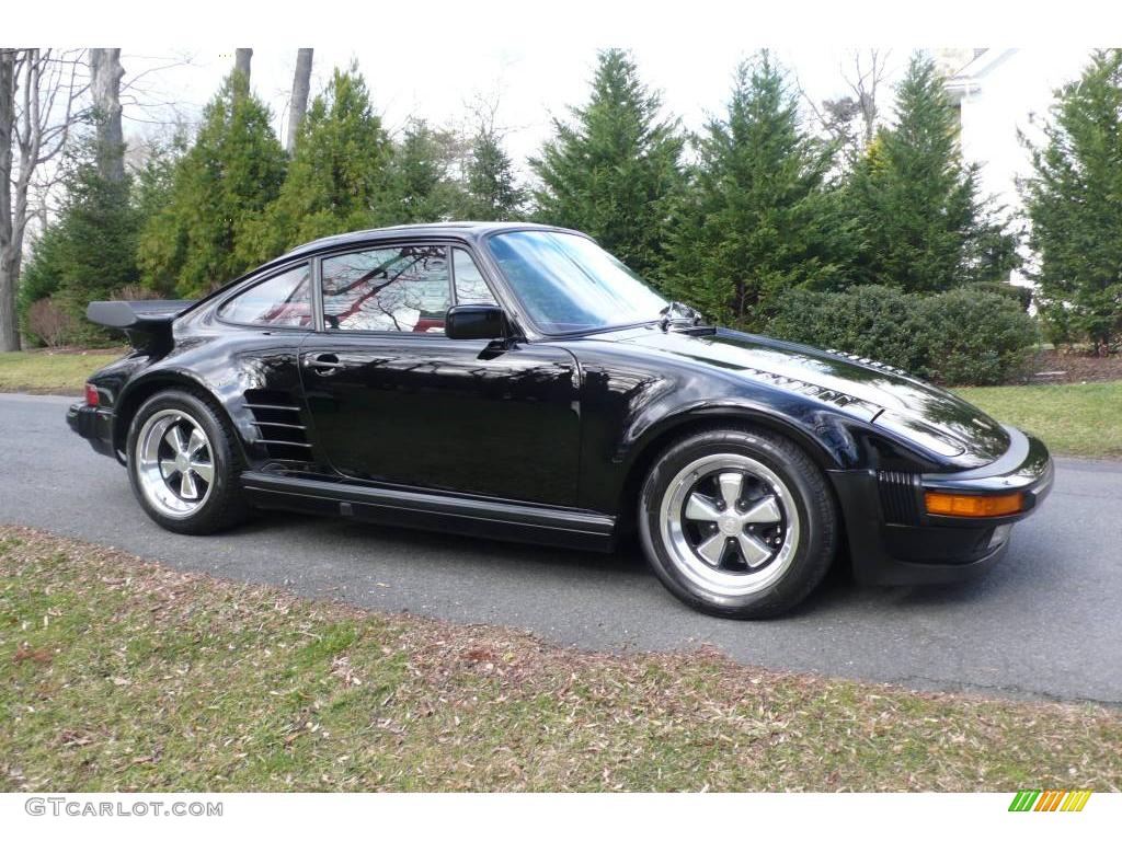 Black 1987 Porsche 911 Slant Nose Turbo Coupe Exterior Photo #24169178