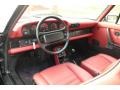 1987 Porsche 911 Red Interior Prime Interior Photo