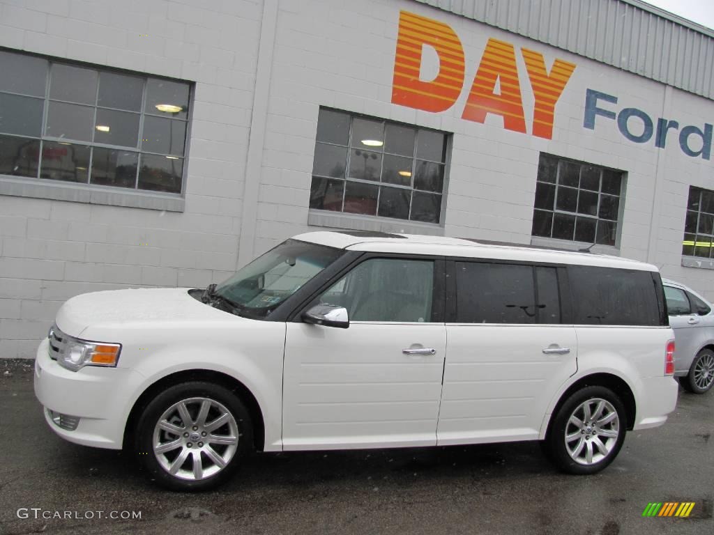 2009 Flex Limited AWD - White Platinum Tri-Coat / Medium Light Stone photo #2