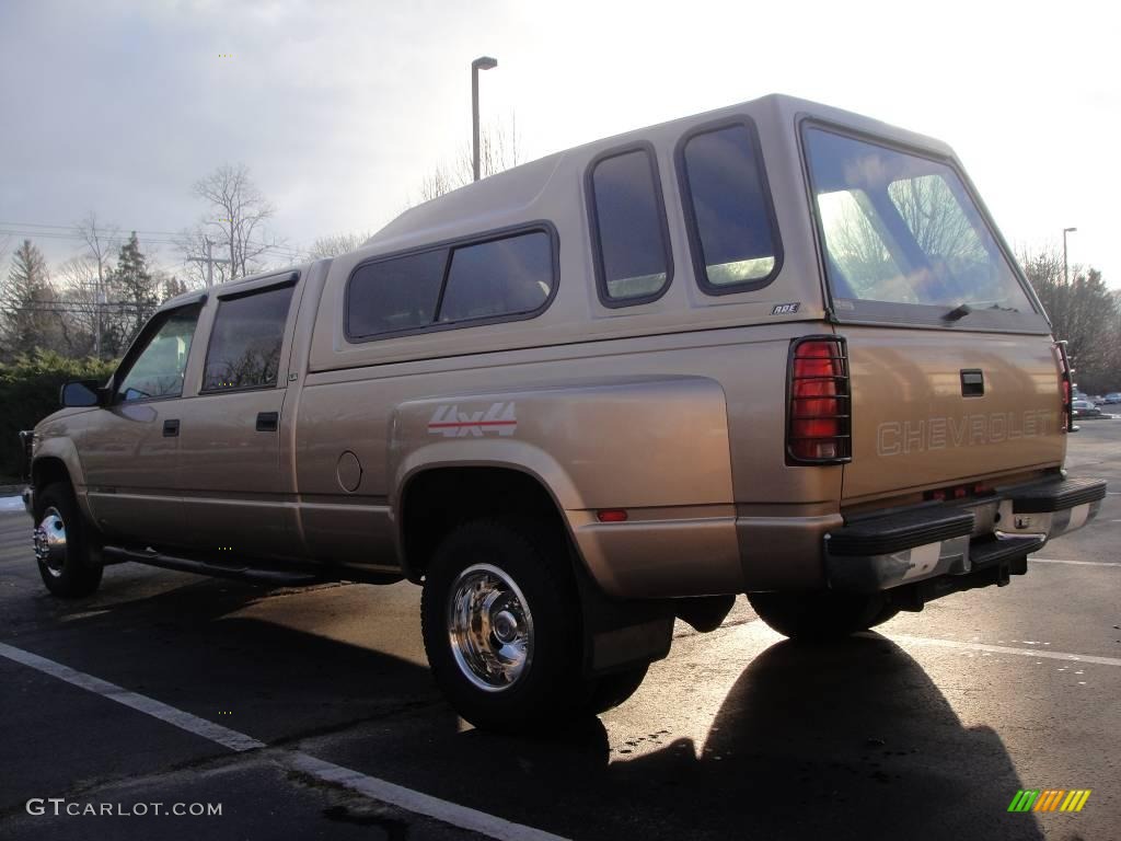 1999 C/K 3500 K3500 Crew Cab 4x4 Dually - Sunset Gold Metallic / Neutral photo #4