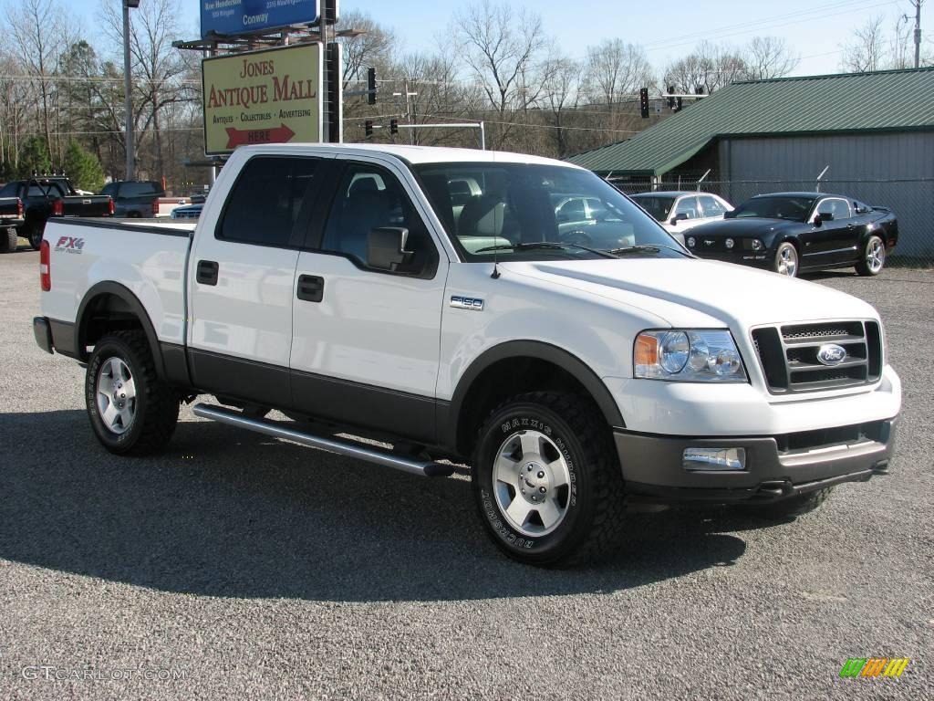 2005 F150 FX4 SuperCrew 4x4 - Oxford White / Black photo #3