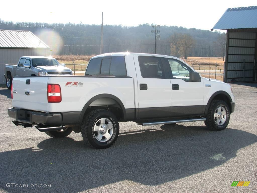 2005 F150 FX4 SuperCrew 4x4 - Oxford White / Black photo #4