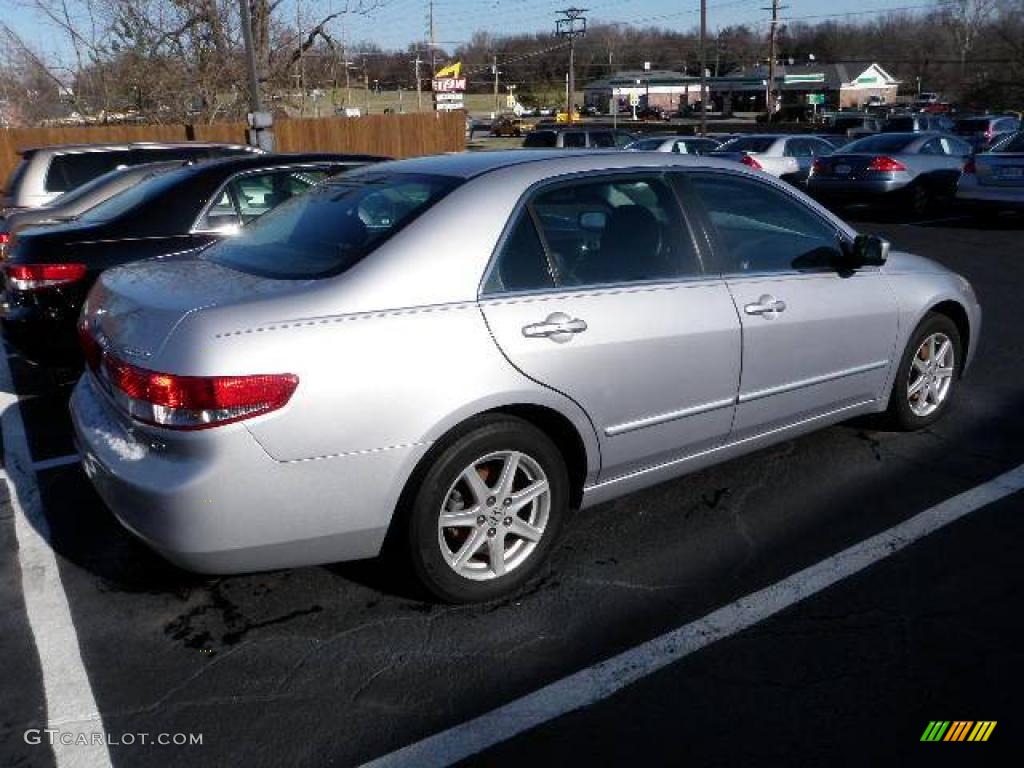 2003 Accord EX V6 Sedan - Satin Silver Metallic / Black photo #2