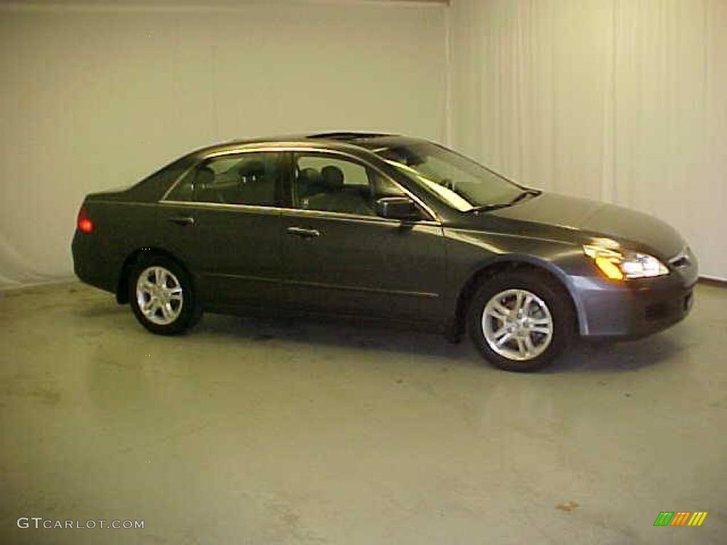 2007 Accord EX-L Sedan - Graphite Pearl / Gray photo #3