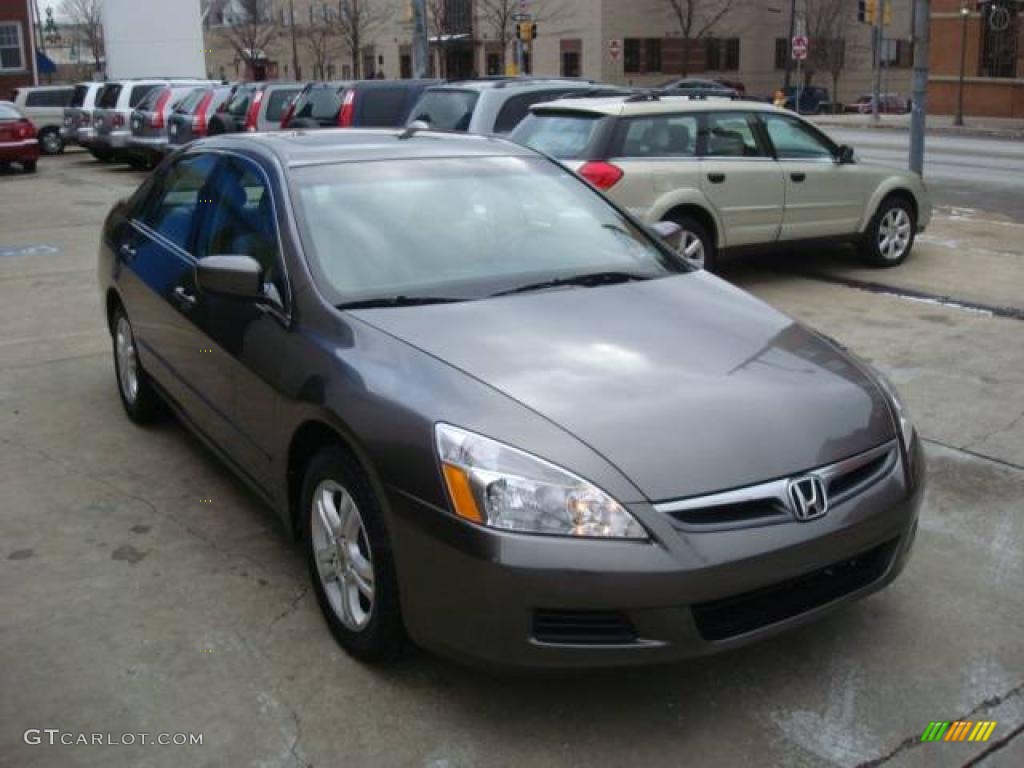 2007 Accord EX-L Sedan - Carbon Bronze Pearl / Ivory photo #6
