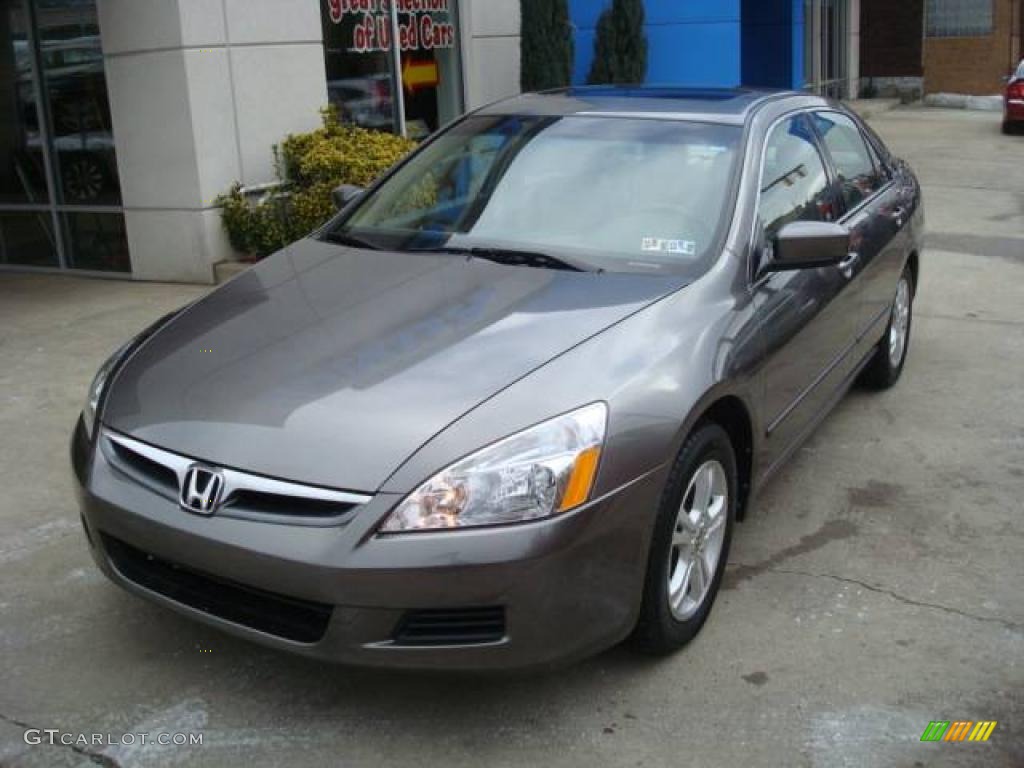 2007 Accord EX-L Sedan - Carbon Bronze Pearl / Ivory photo #8