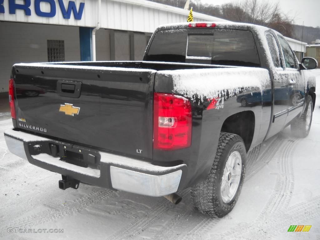 2009 Silverado 1500 LT Extended Cab 4x4 - Black / Ebony photo #2