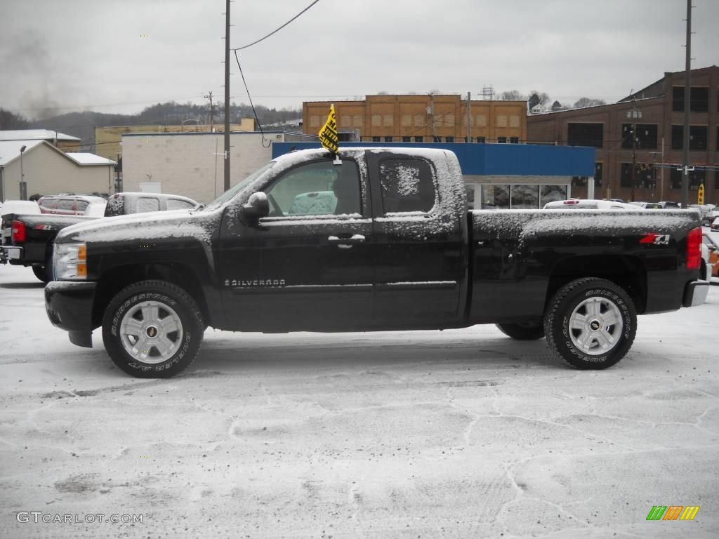 2009 Silverado 1500 LT Extended Cab 4x4 - Black / Ebony photo #5