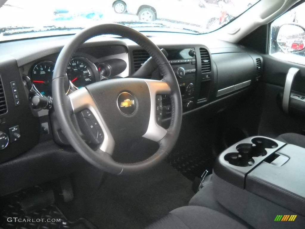 2009 Silverado 1500 LT Extended Cab 4x4 - Black / Ebony photo #7