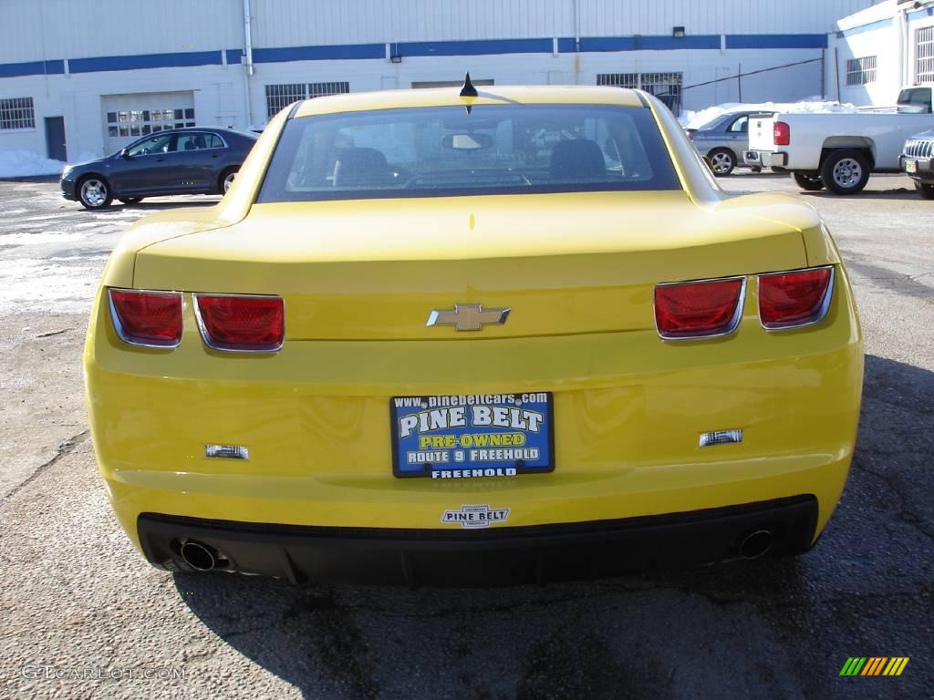 2010 Camaro LT Coupe - Rally Yellow / Gray photo #5