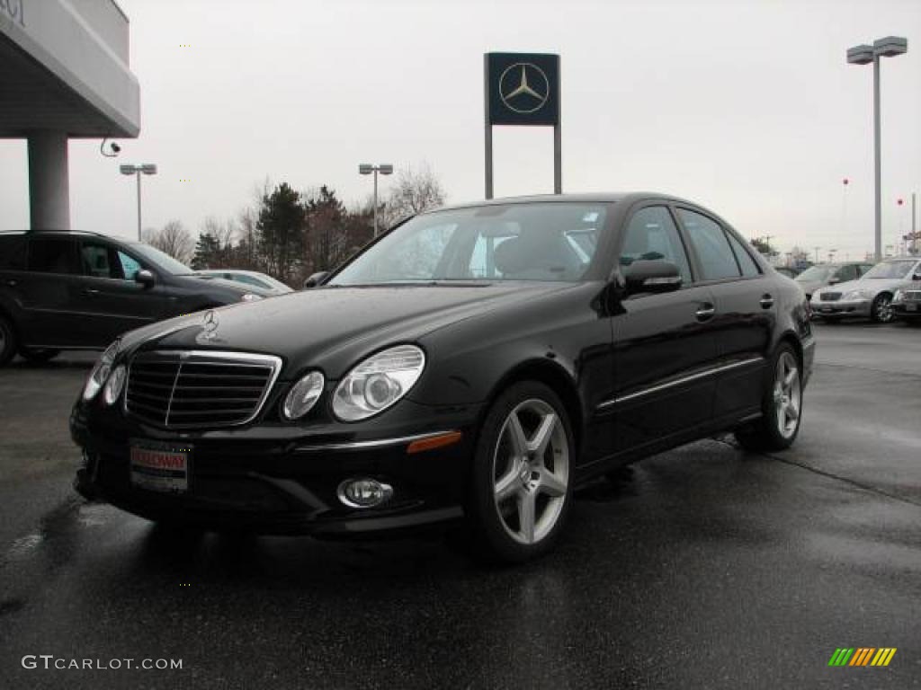 2009 E 350 Sedan - Black / Black photo #1