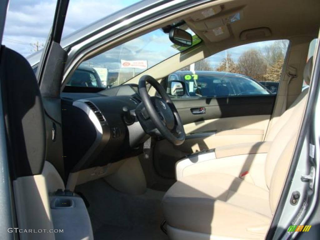 2005 Prius Hybrid - Tideland Gray Green Pearl / Ivory/Brown photo #7