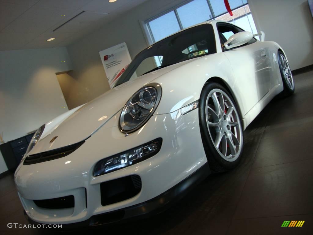 2007 911 GT3 - Carrara White / Black w/Alcantara photo #2