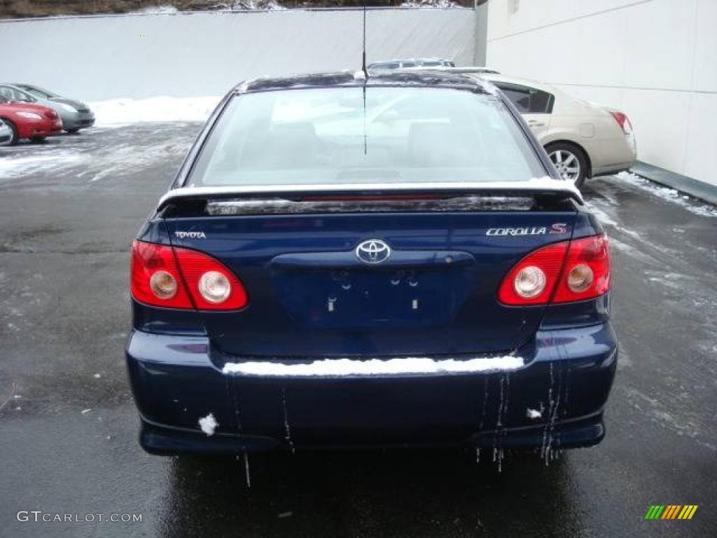 2006 Corolla S - Indigo Ink Pearl / Dark Charcoal photo #3