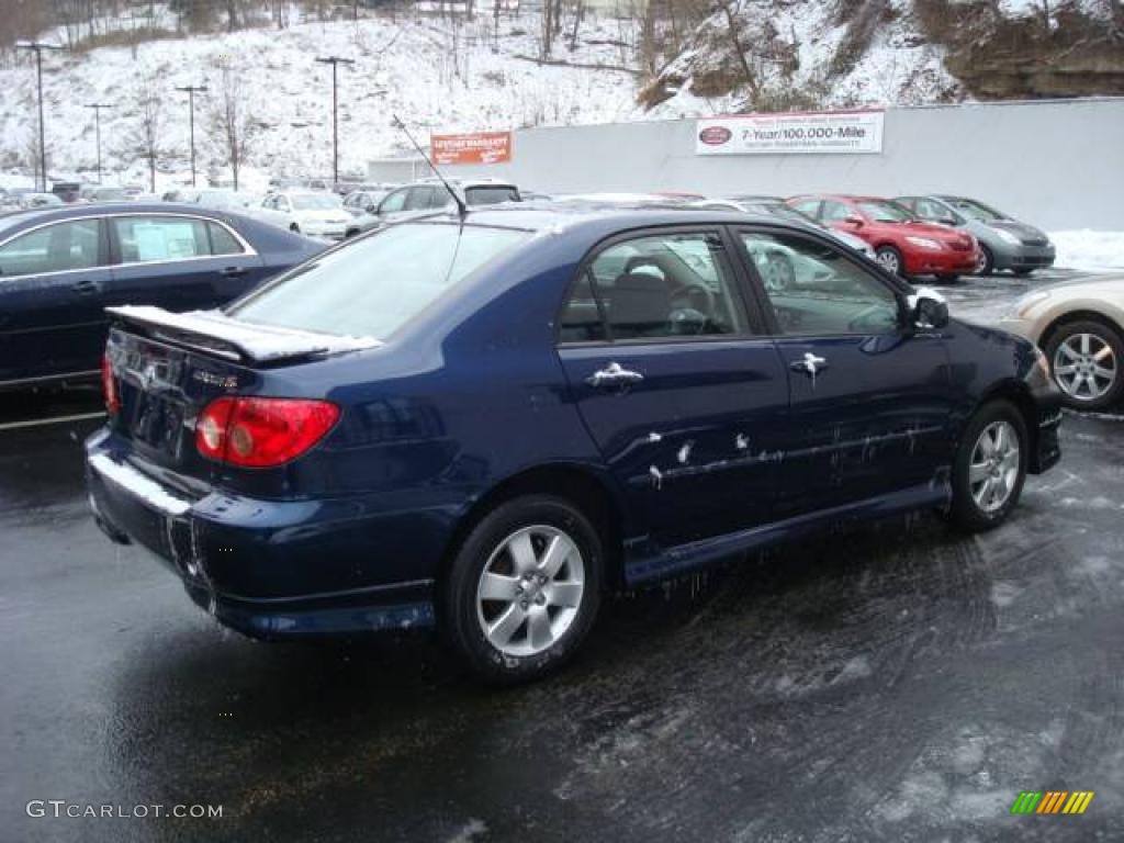 2006 Corolla S - Indigo Ink Pearl / Dark Charcoal photo #5