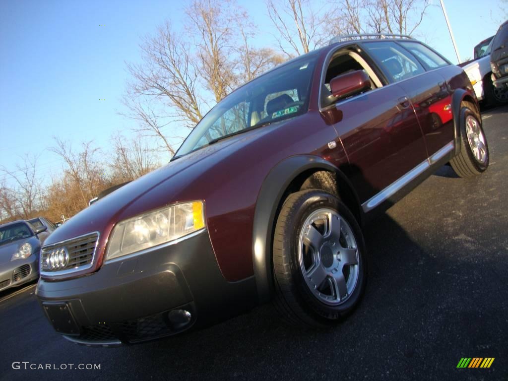 2003 Allroad 2.7T quattro - Burgundy Red / Platinum/Saber Black photo #2