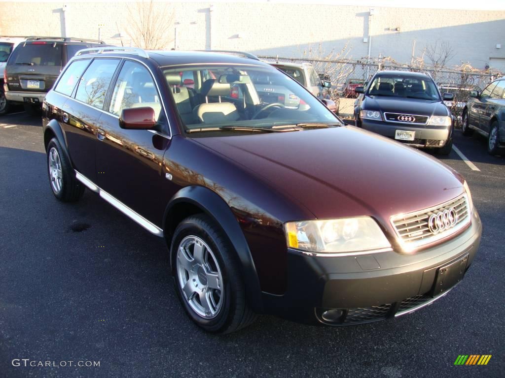2003 Allroad 2.7T quattro - Burgundy Red / Platinum/Saber Black photo #4