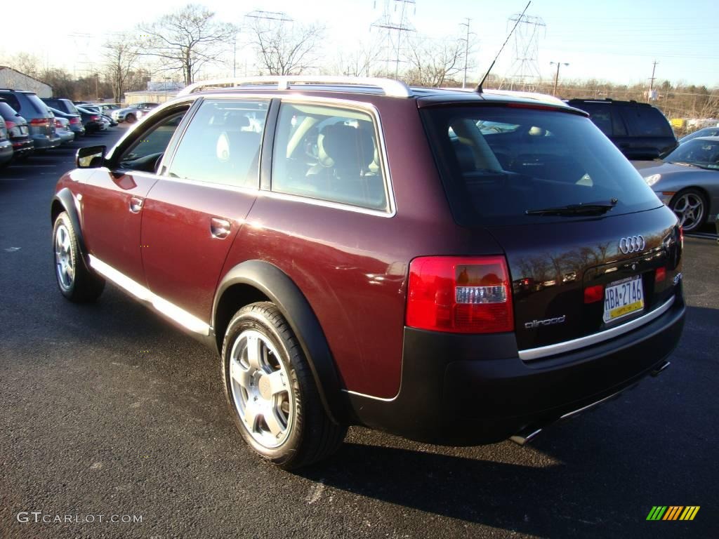 2003 Allroad 2.7T quattro - Burgundy Red / Platinum/Saber Black photo #9