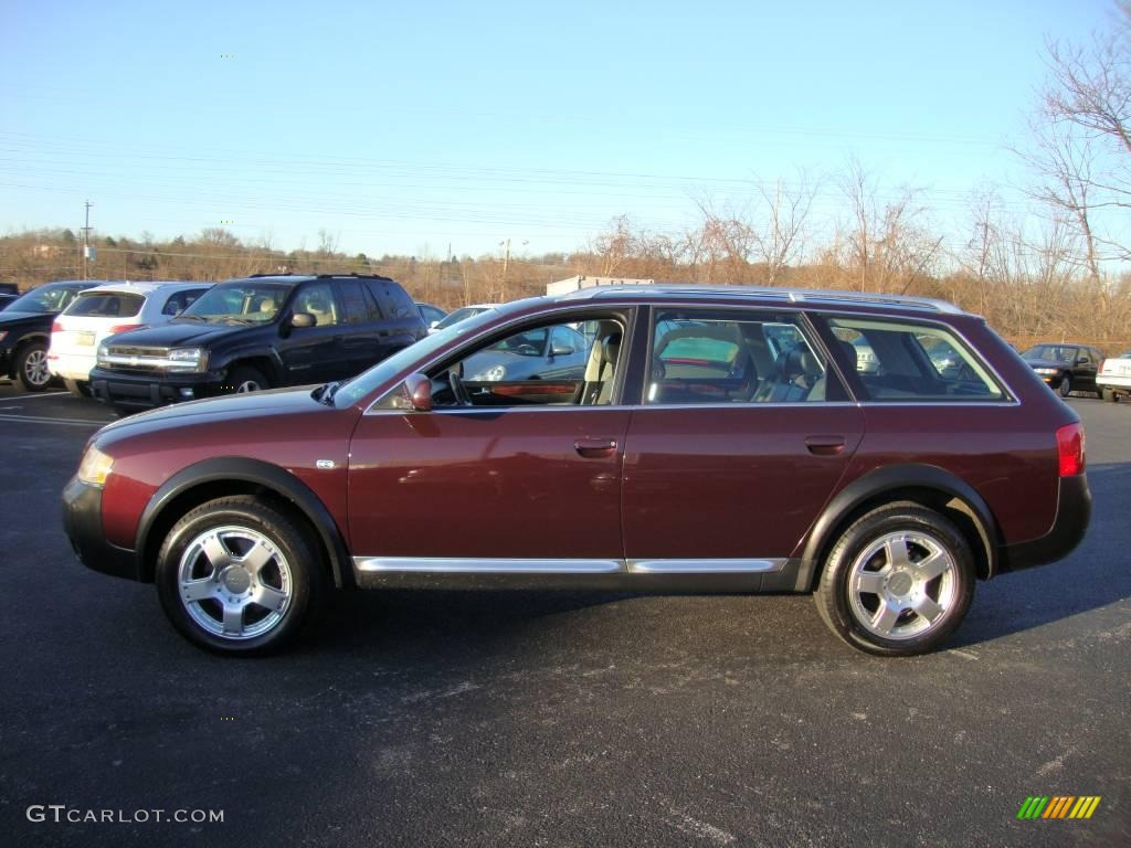 2003 Allroad 2.7T quattro - Burgundy Red / Platinum/Saber Black photo #10