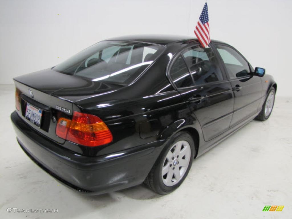 2004 3 Series 325i Sedan - Jet Black / Black photo #5