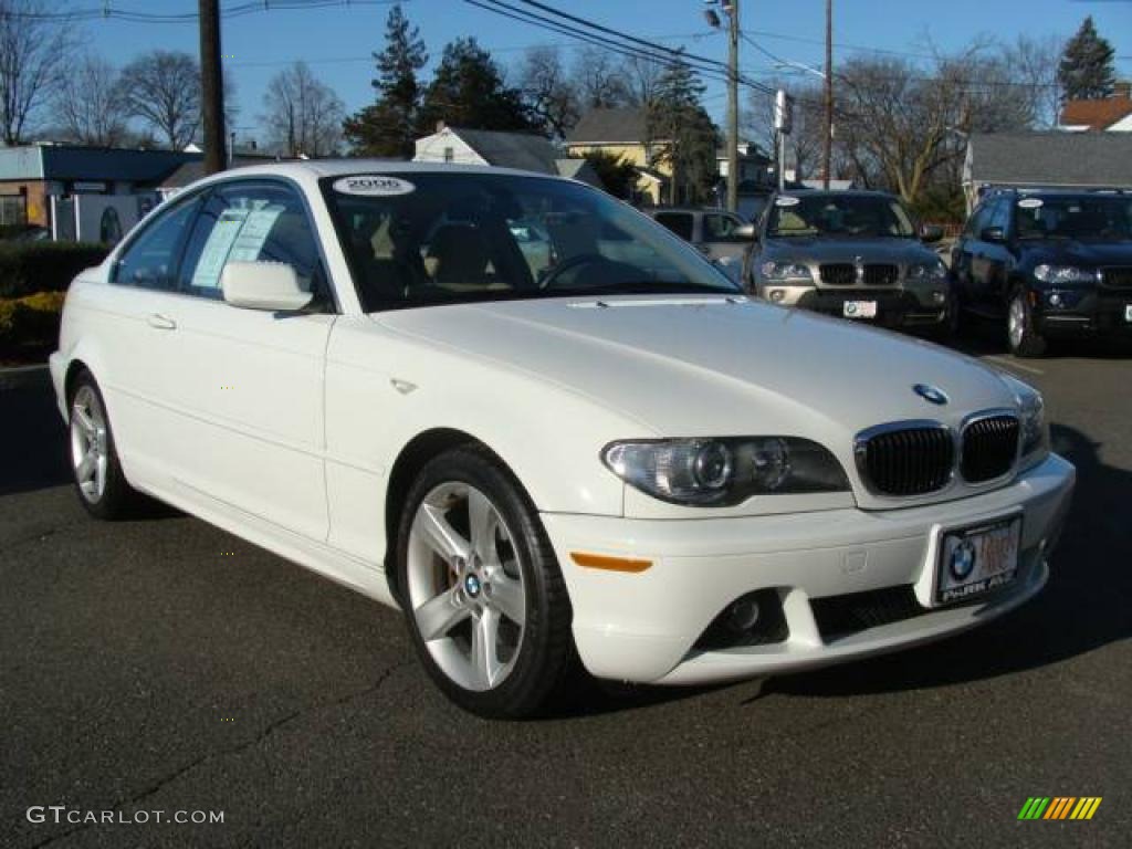 2006 3 Series 325i Coupe - Alpine White / Sand photo #2