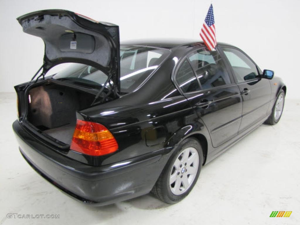 2004 3 Series 325i Sedan - Jet Black / Black photo #9