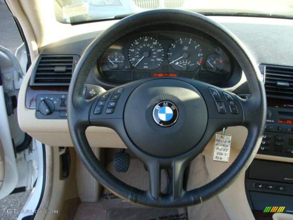 2006 3 Series 325i Coupe - Alpine White / Sand photo #13