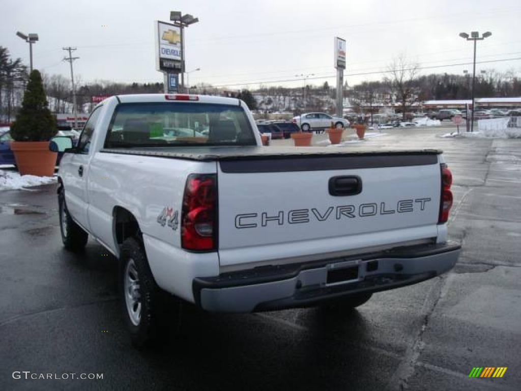 2006 Silverado 1500 LS Regular Cab 4x4 - Summit White / Dark Charcoal photo #5