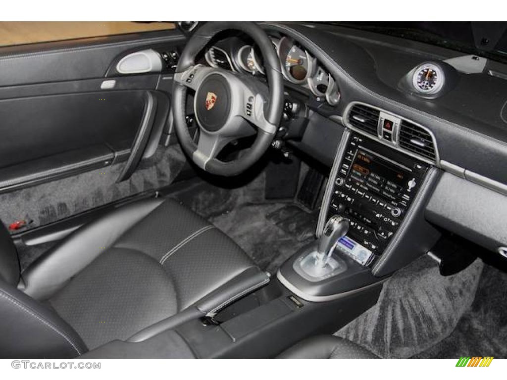 2009 911 Carrera 4 Cabriolet - Atlas Grey Metallic / Black photo #3